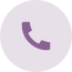 A purple circle on a white background.