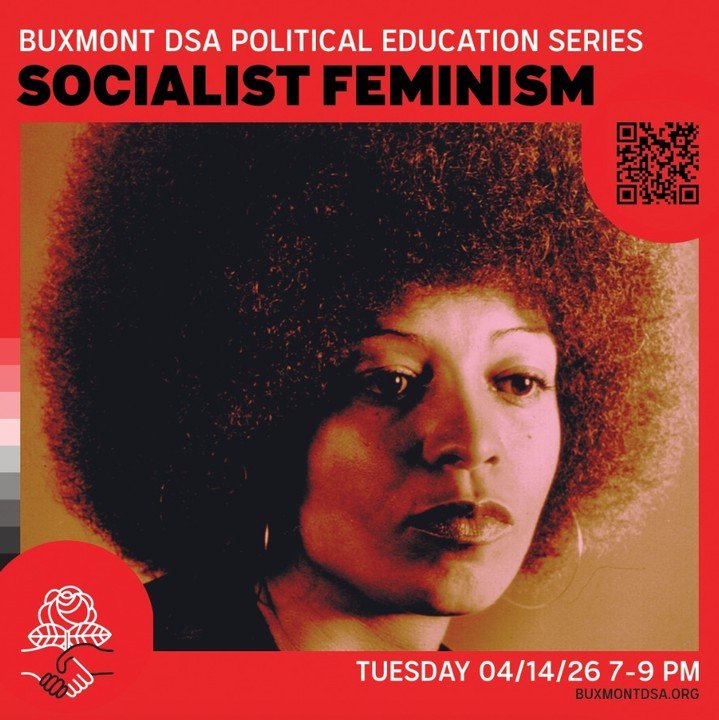 RSVP via the events link in our bio!

On April 14th from 7-9PM via Zoom, we will introduce attendees to socialist feminism and discuss gender oppression in general and under capitalism.