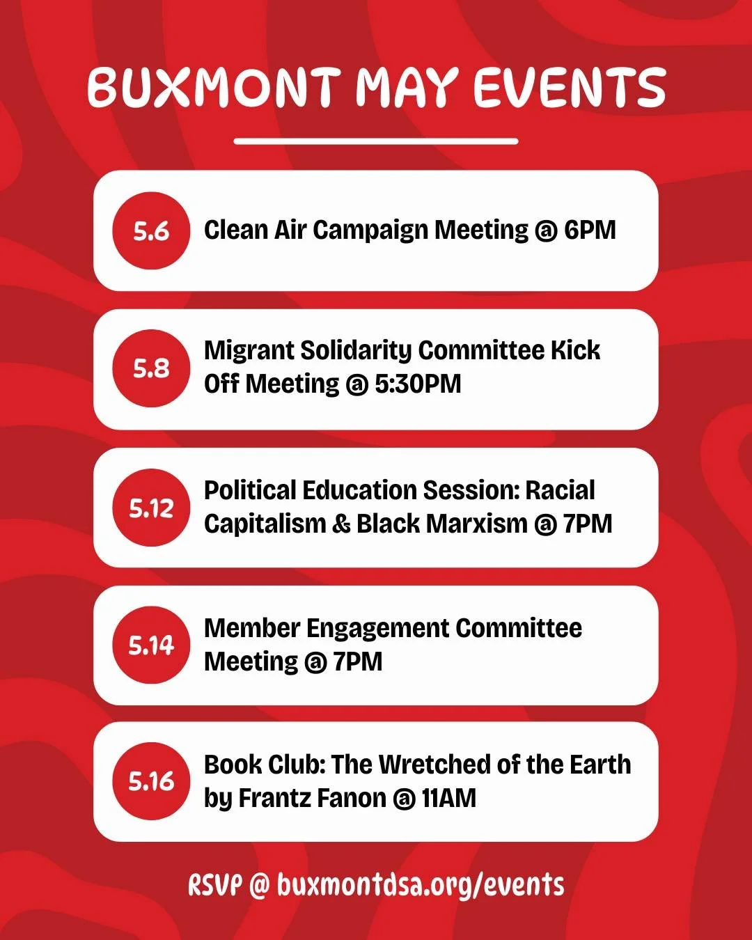 Get involved &amp; RSVP now at buxmontdsa.org/events!