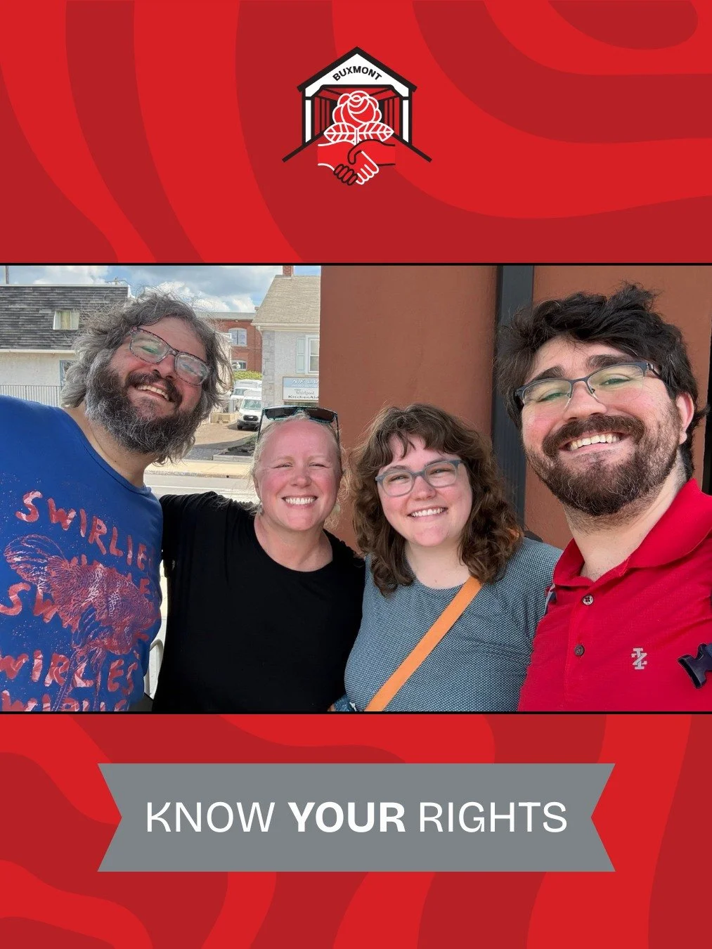 Earlier this month, members of our migrant solidarity committee were out canvassing in Telford and Souderton to ensure that community members knew their rights when it comes to immigration enforcement. Interested in getting involved? Register for our