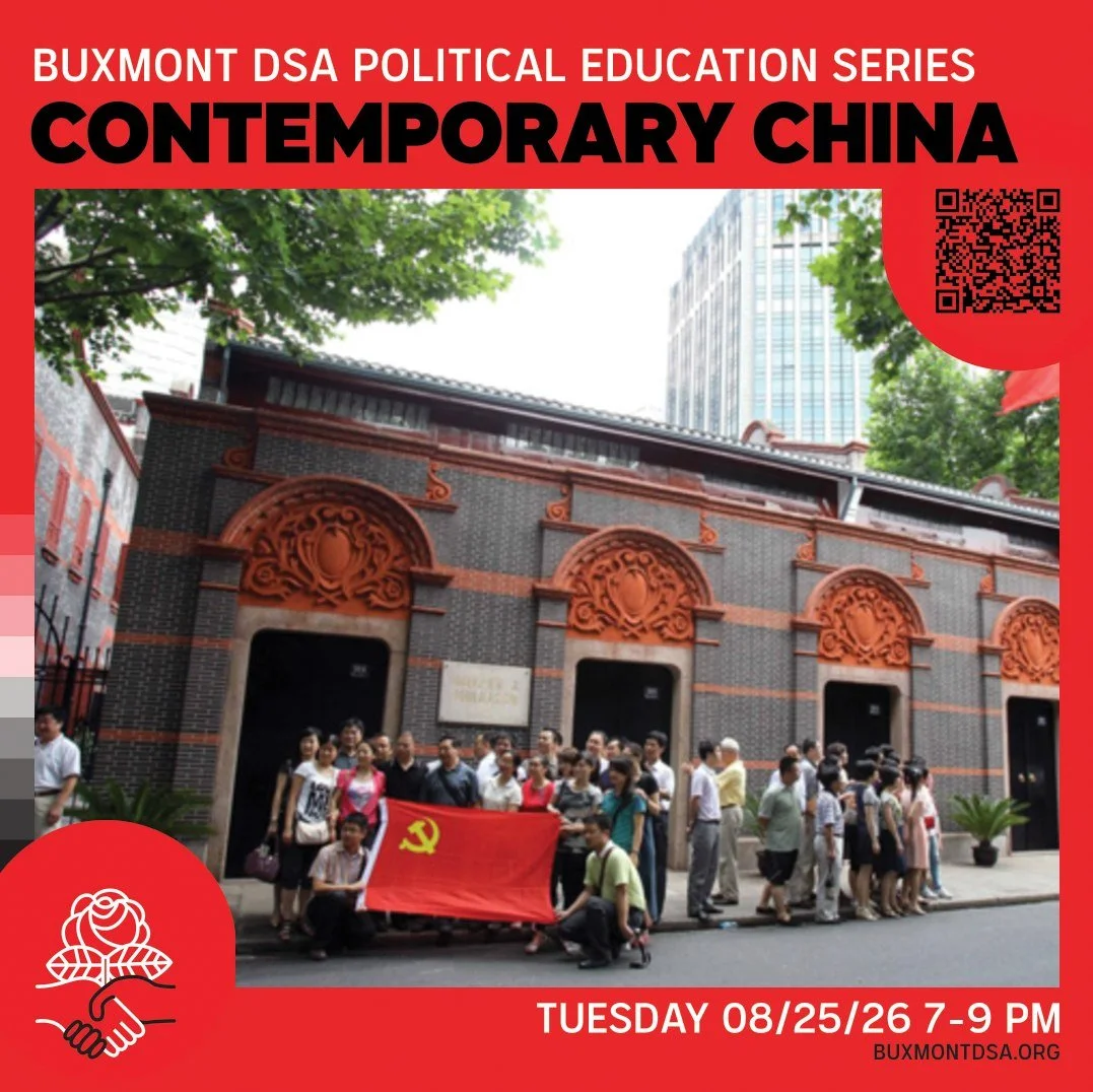 8/25 7-9PM - RSVP via link in bio - Living in the United States of America, in the imperial core, our only exposure to actually existing socialist states is mediated through a haze of misinformation, alarmism, and anti-communist propaganda. Is China 