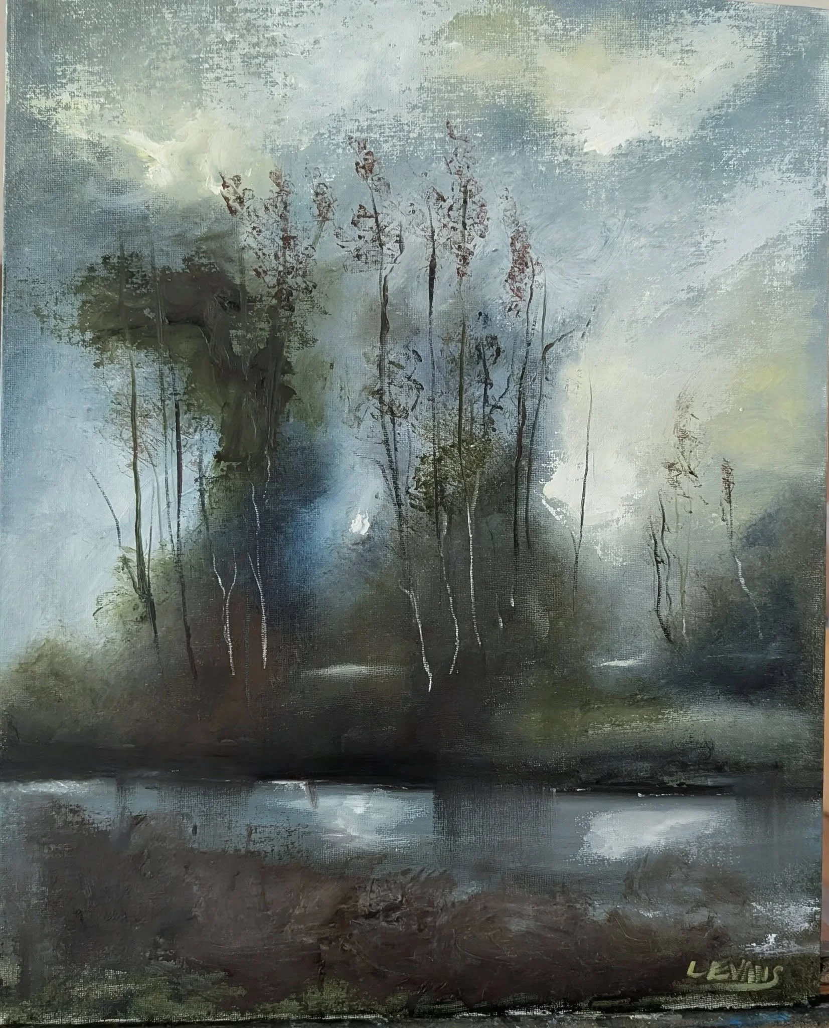 20x16in Oil on Canvas Board