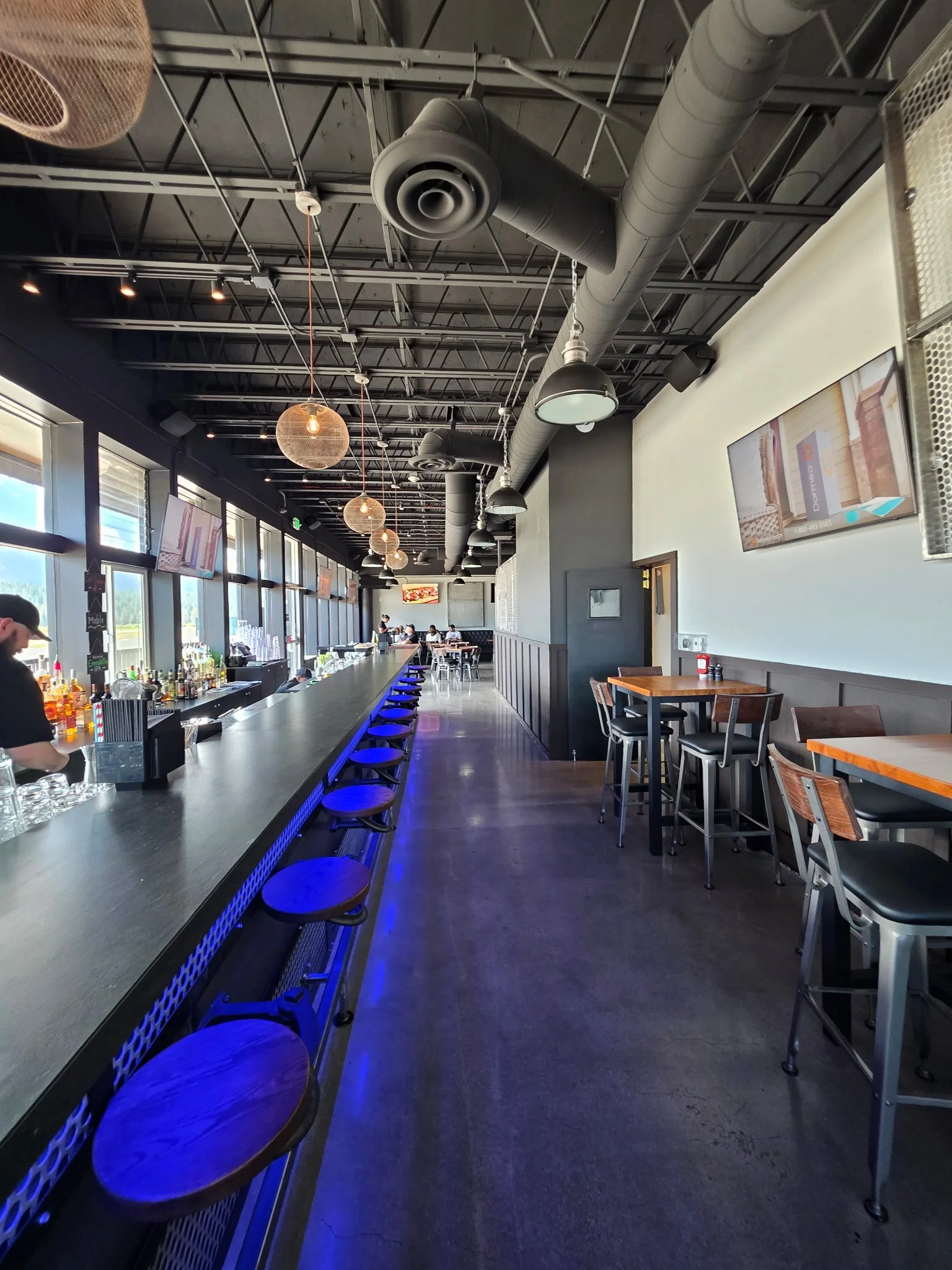 view of a bar inside of a new restaurant