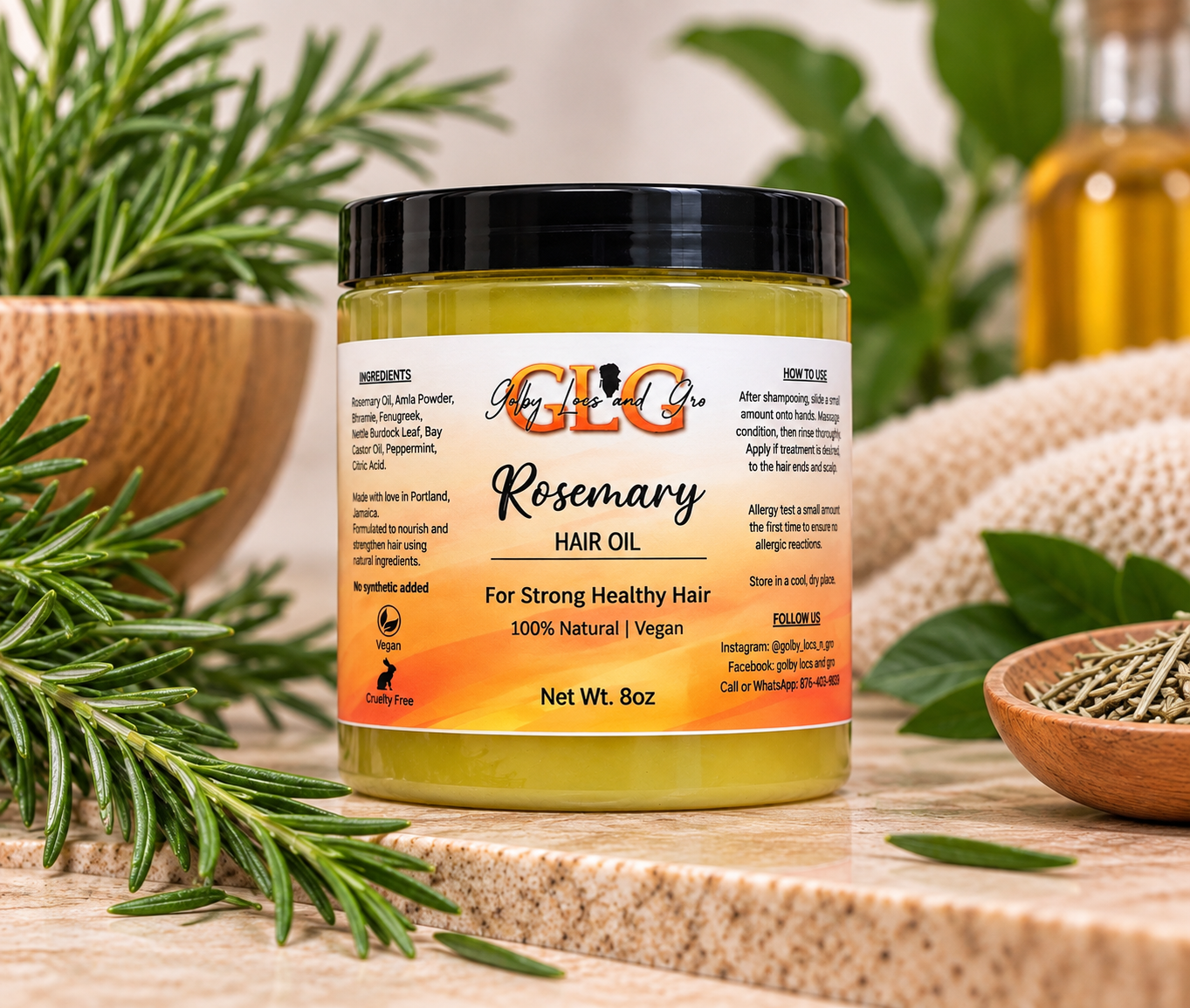 Rosemary Hair oil (JAR)