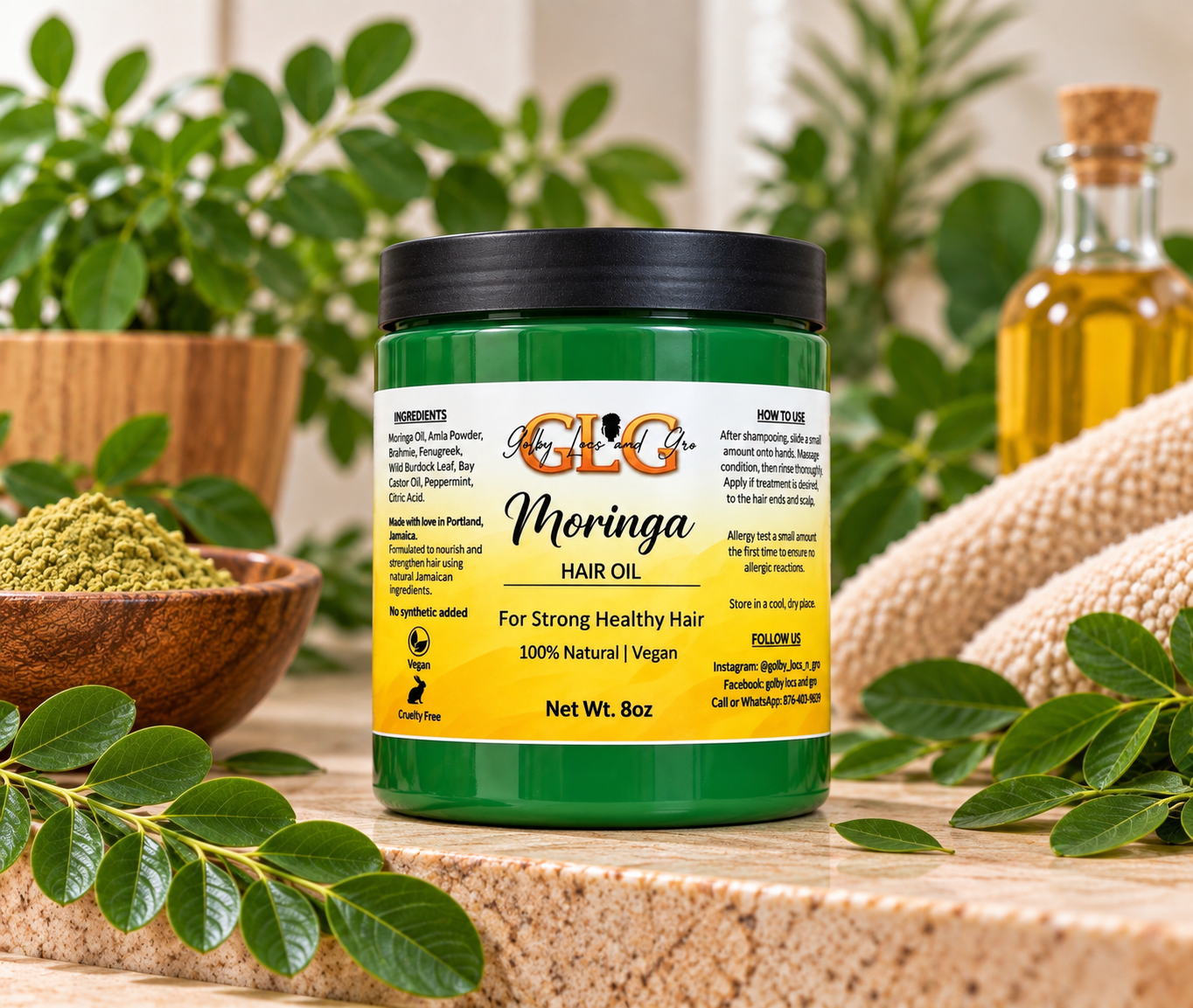 Moringa Hair Oil (JAR)