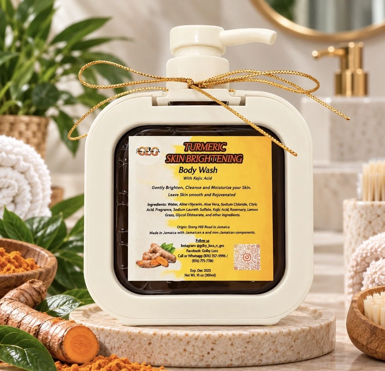 Turmeric Skin Brightening Body Wash (with Kojic Acid)