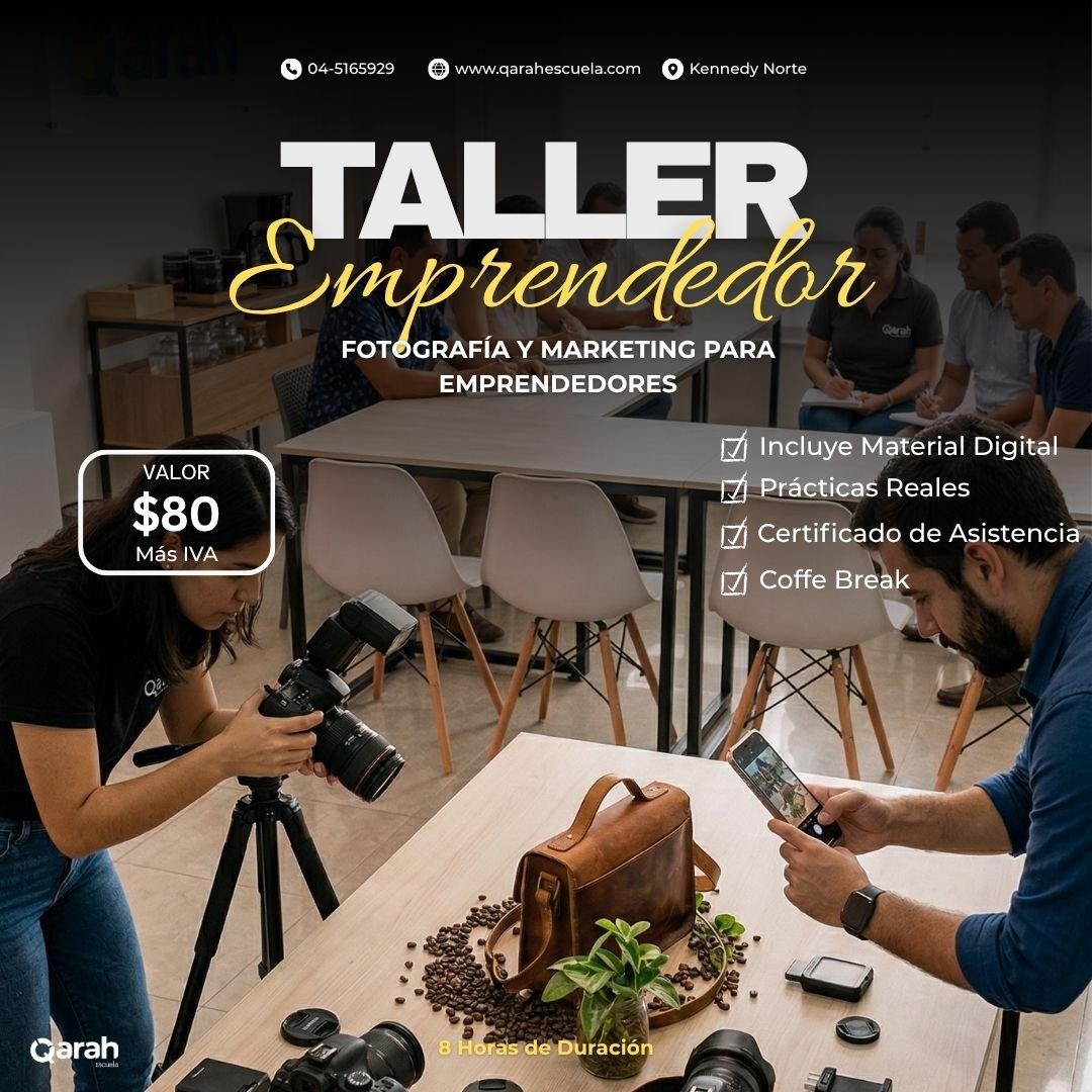 Fotografía y Marketing  para Emprendedores