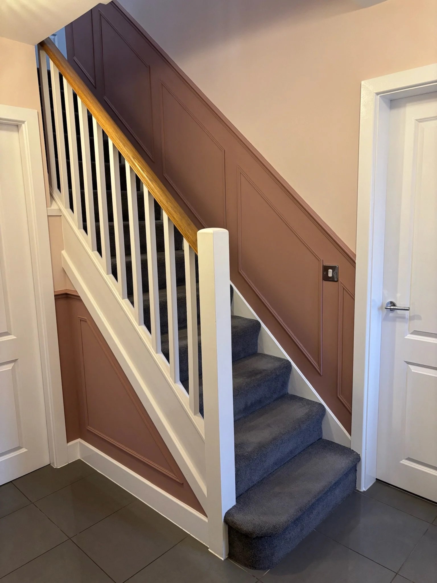 Hall with Wood Paneling