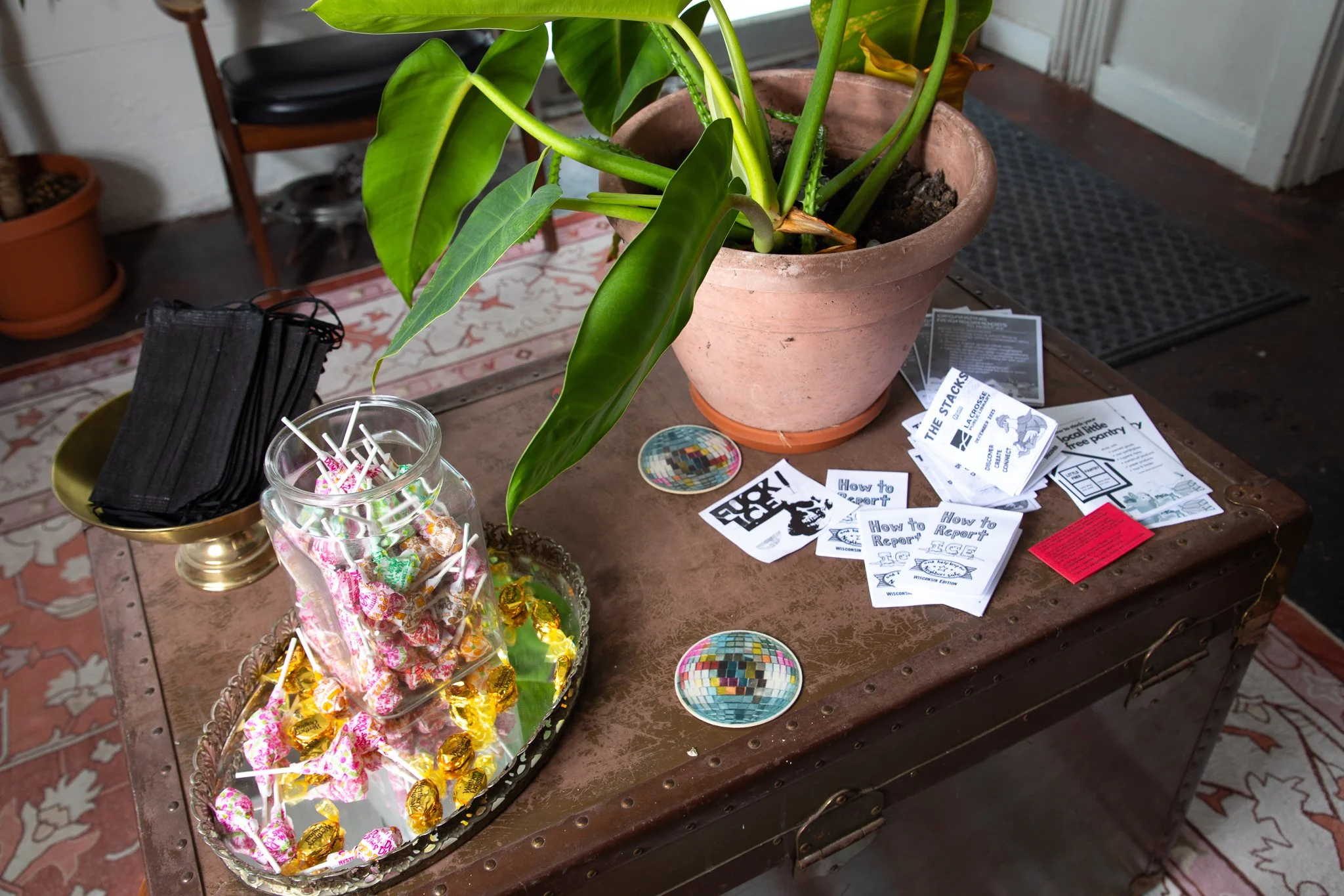 community zines and candy