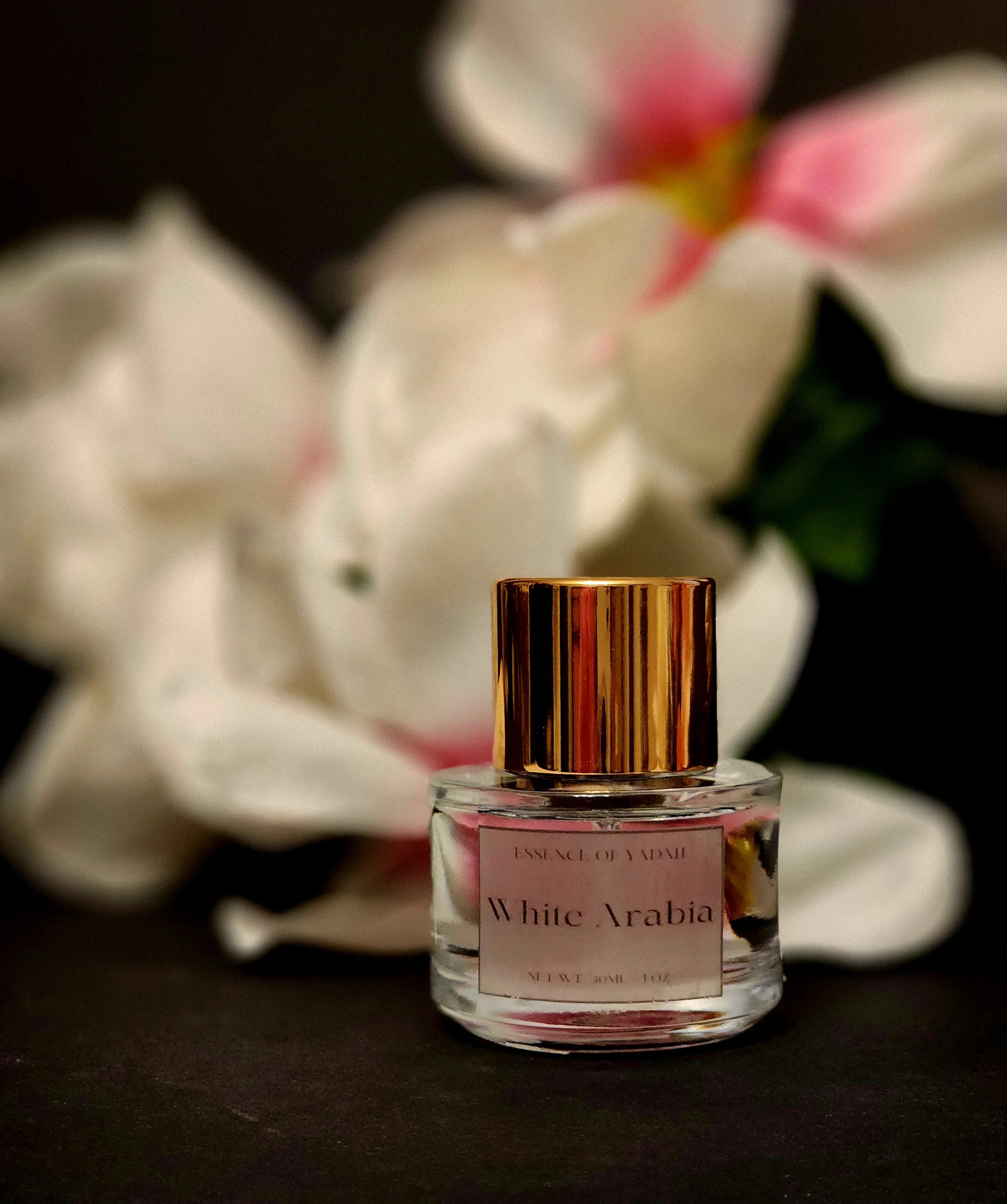 white arabia white floral with black background and table Essence of Yadah.jpg