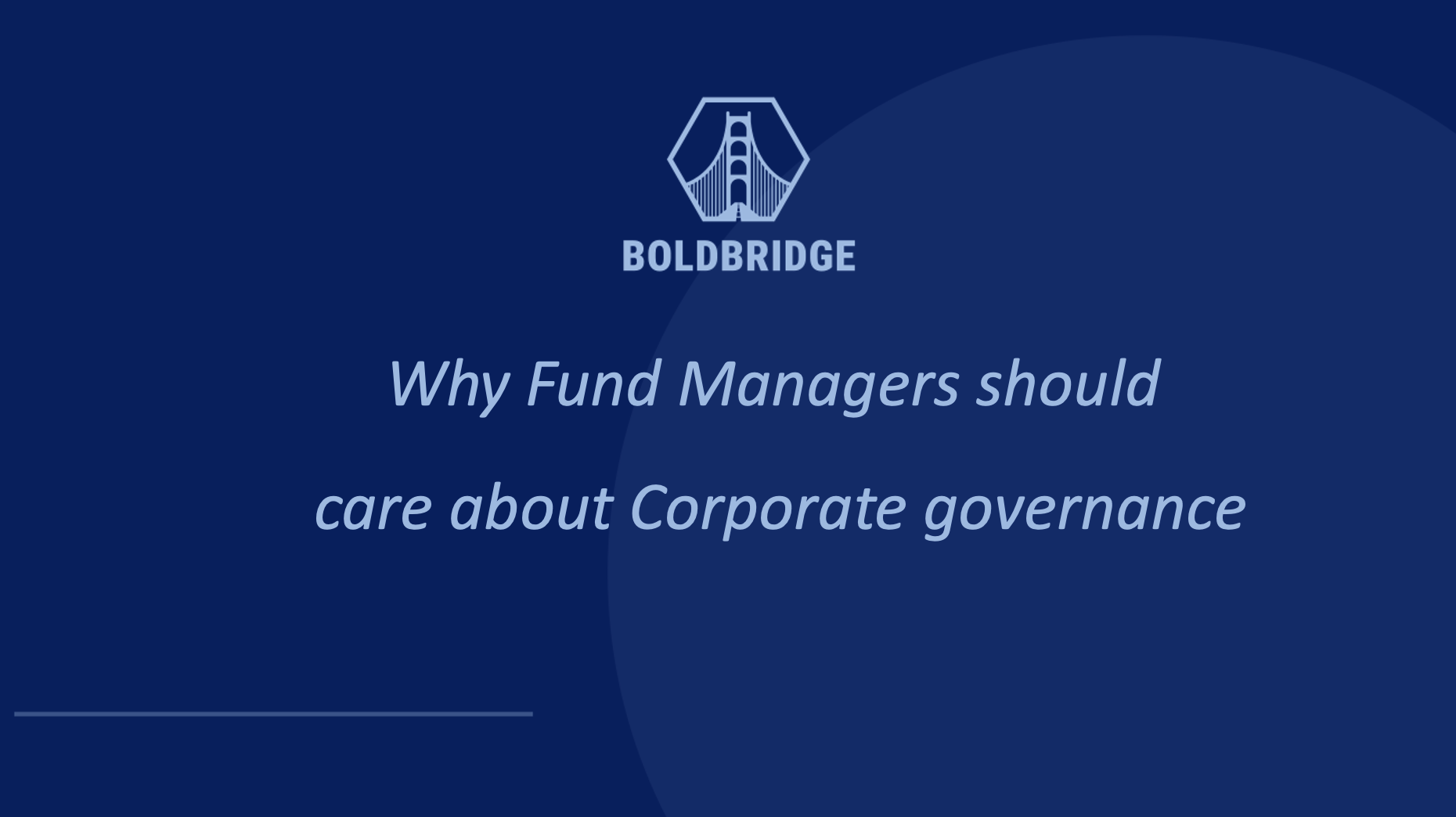 What Is Corporate Governance, and Why Should Private Fund Managers Care?