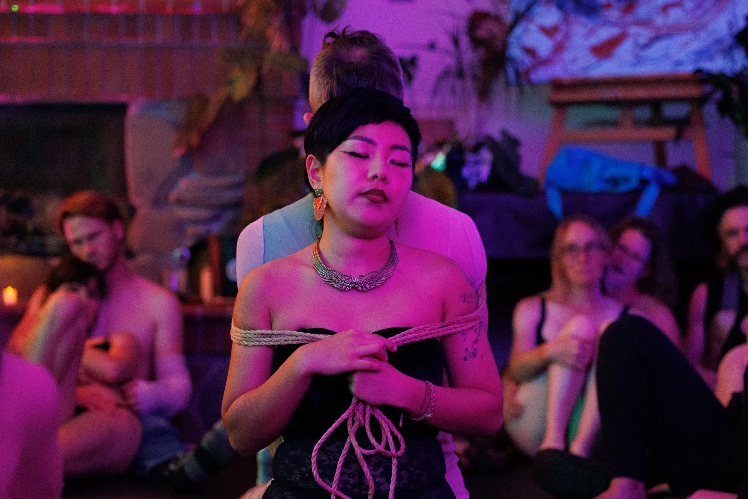 Opening circle and partnered grounding demo