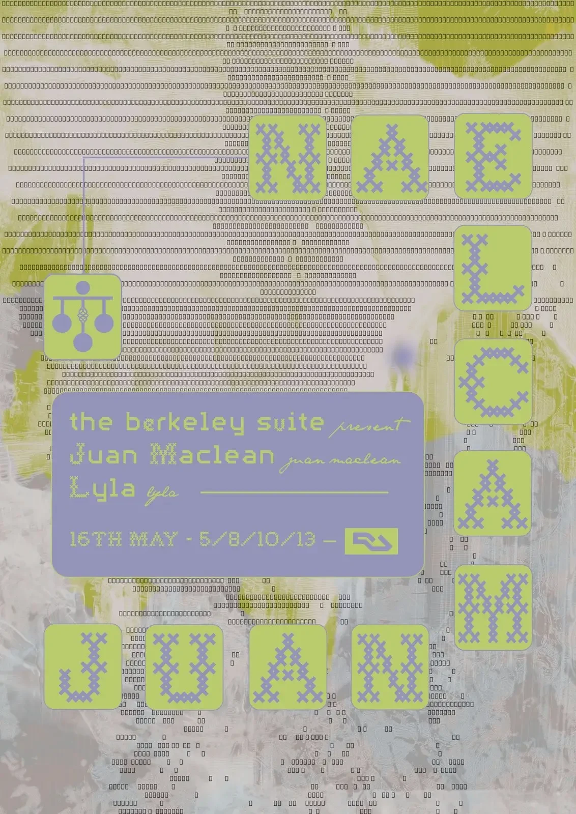 Saturday May 16th
The Berkeley Suite presents: Juan McLean