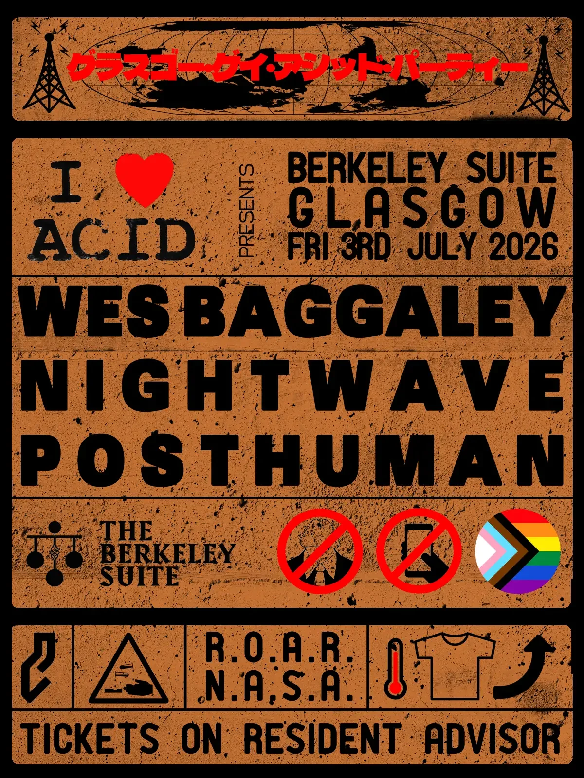 FRIDAY, JULY 3rd
I LOVE ACID