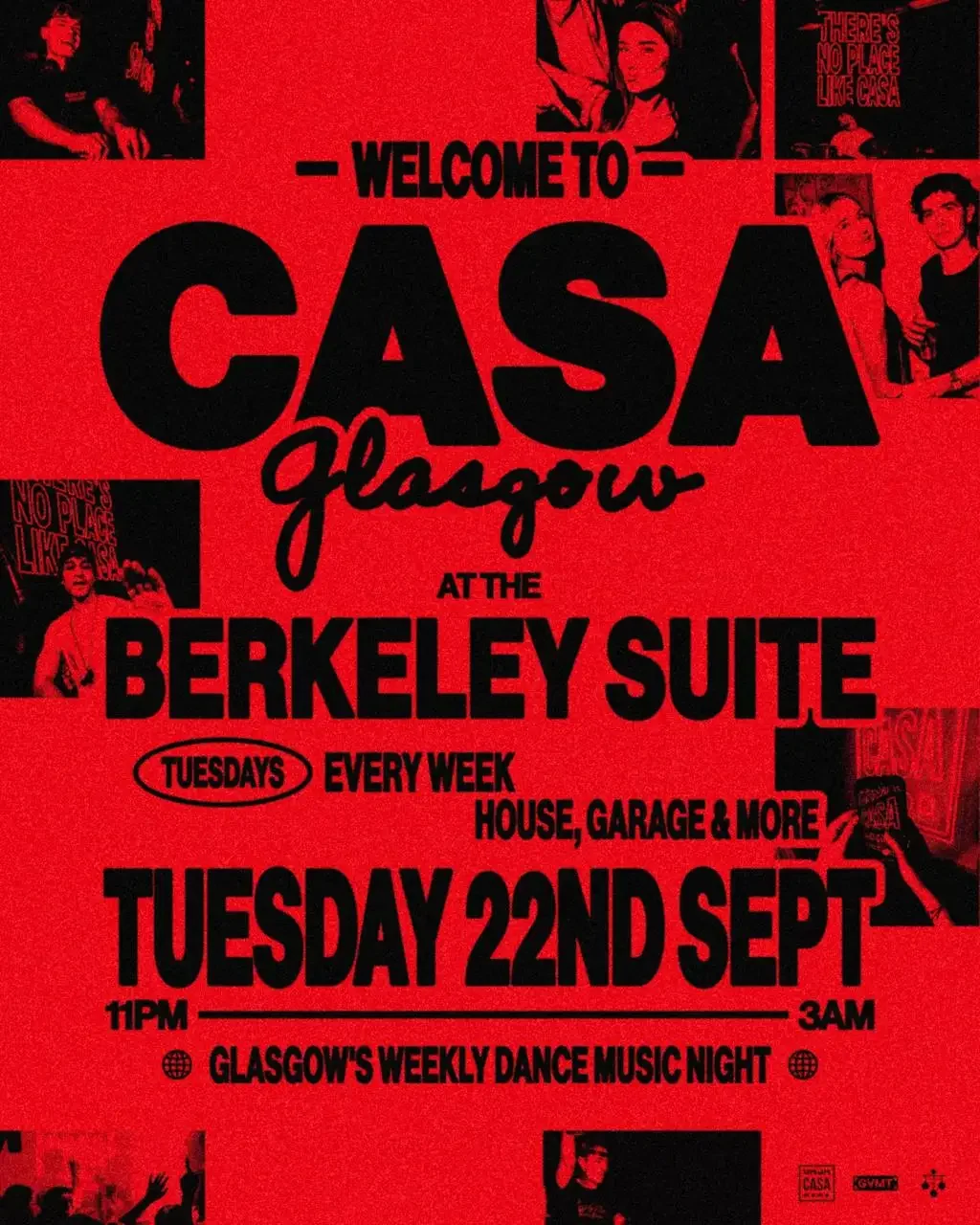 TUESDAY, SEPTEMBER 22th
CASA
