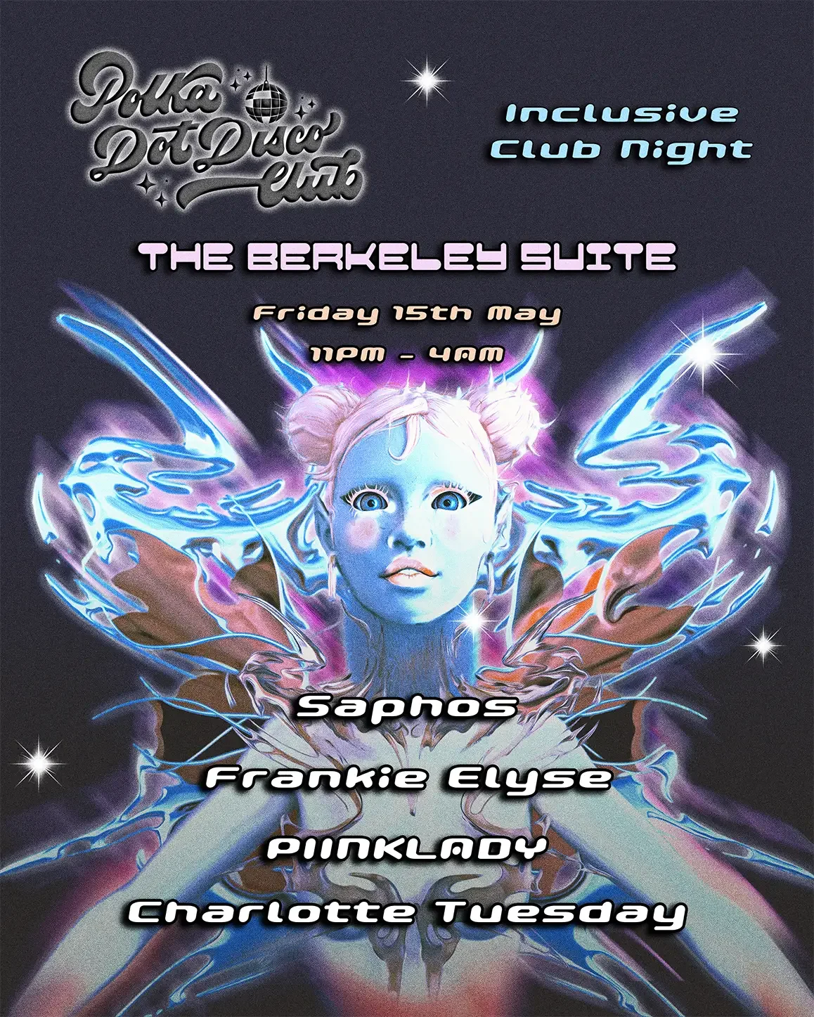Friday, May 15th
Polka Dot Disco Club ♡ The Berkeley Suite