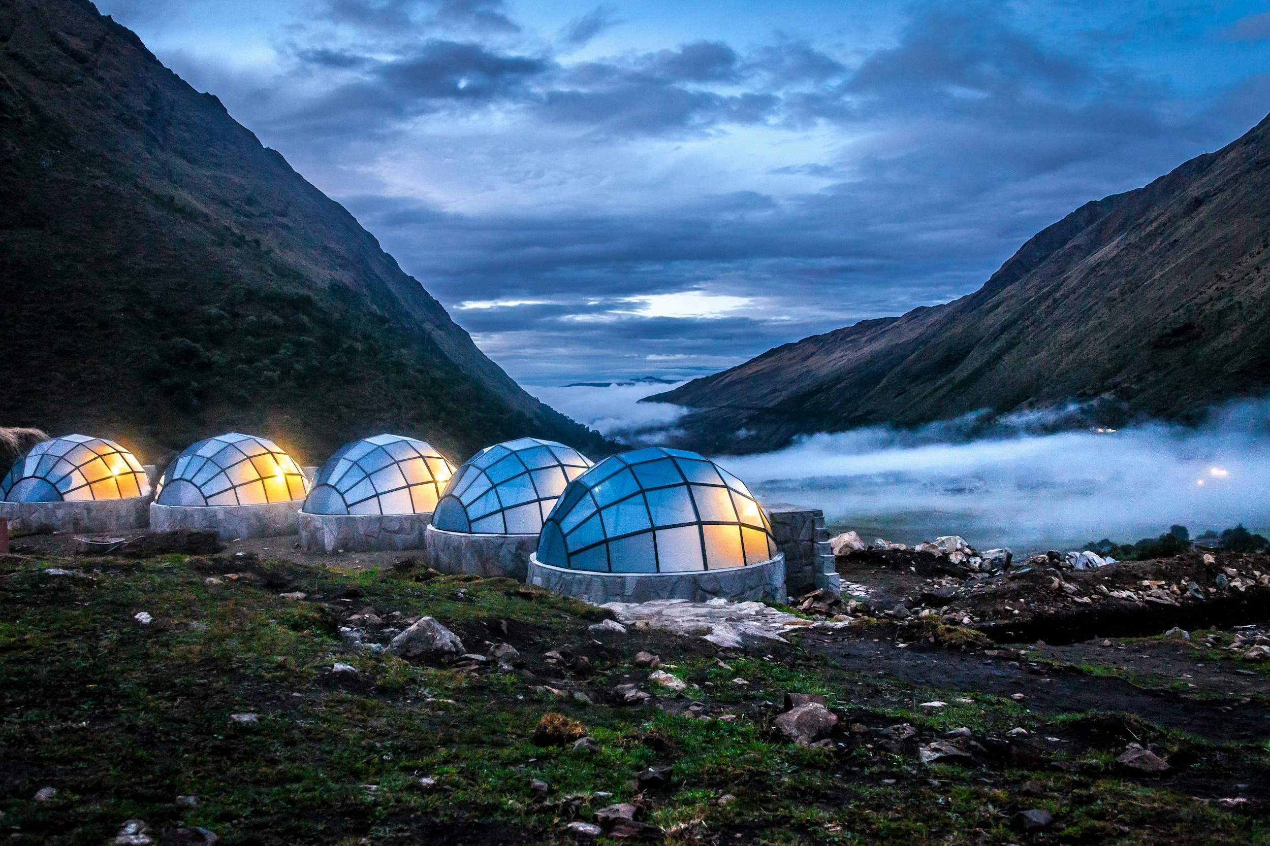 Hotel capsula en la ruta de Salkantay