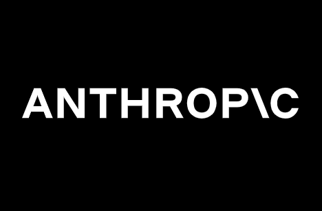 Black background with the word 'ANTHROPIC' in large white letters.