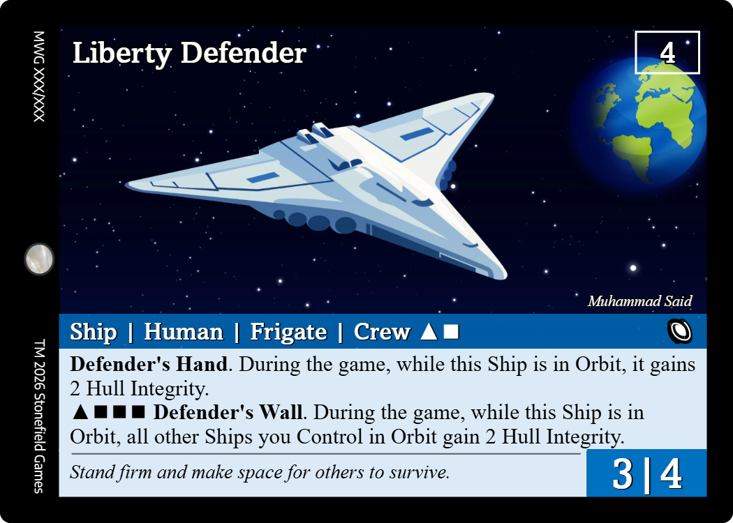 Orbitfall Ship Human Liberty Defender