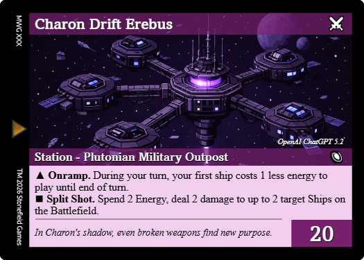 Trading card of Orbitfall Station Charon Drift Erebus