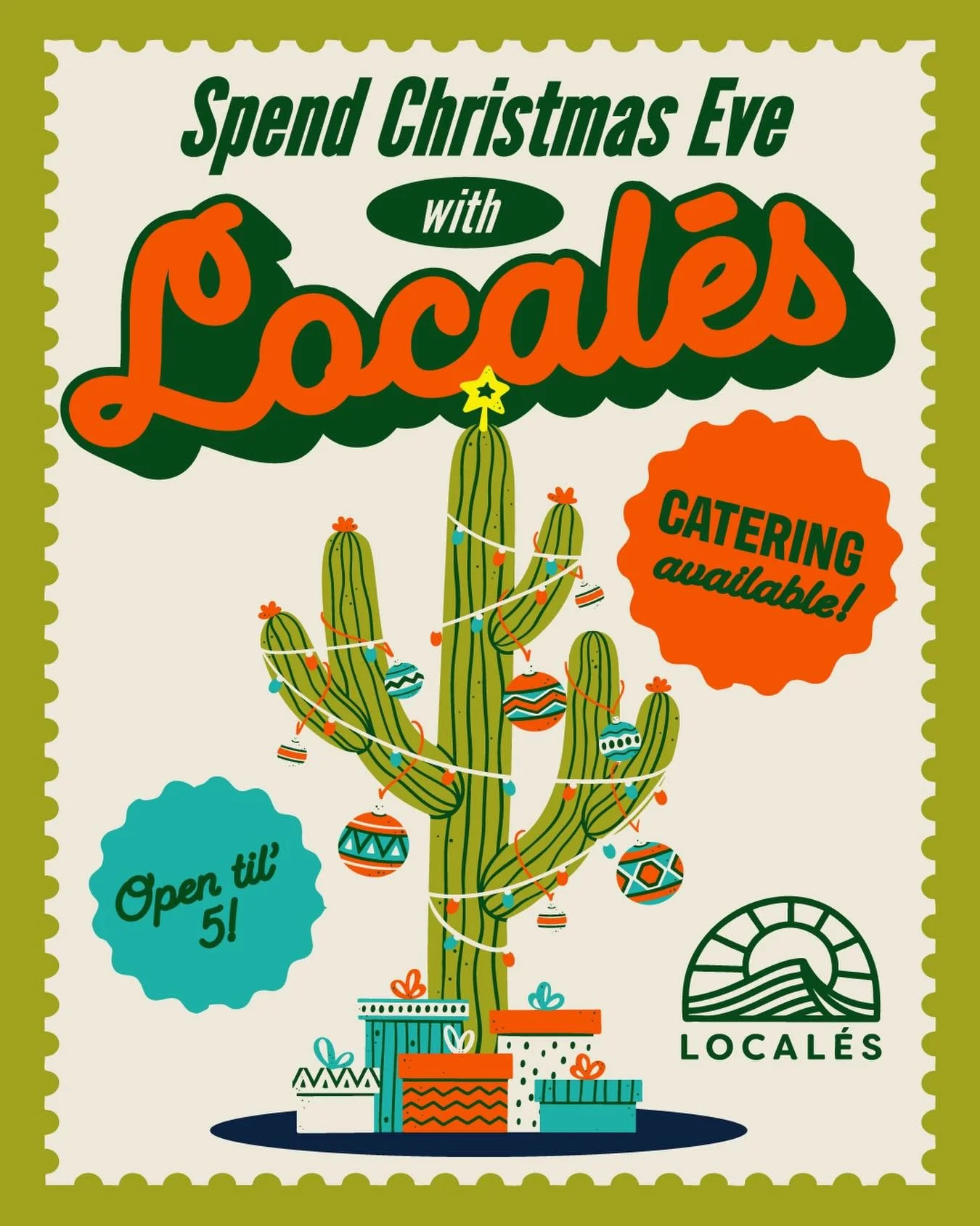 Christmas Eve stress got you 
down? 😂 

Don&rsquo;t worry, we&rsquo;ve got you covered! We&rsquo;re open for catering to take the pressure off dinner. 
Call it in @ 781-385-7812, Or Email: Locales.events@gmail.com

And hey, we&rsquo;re open until 5p