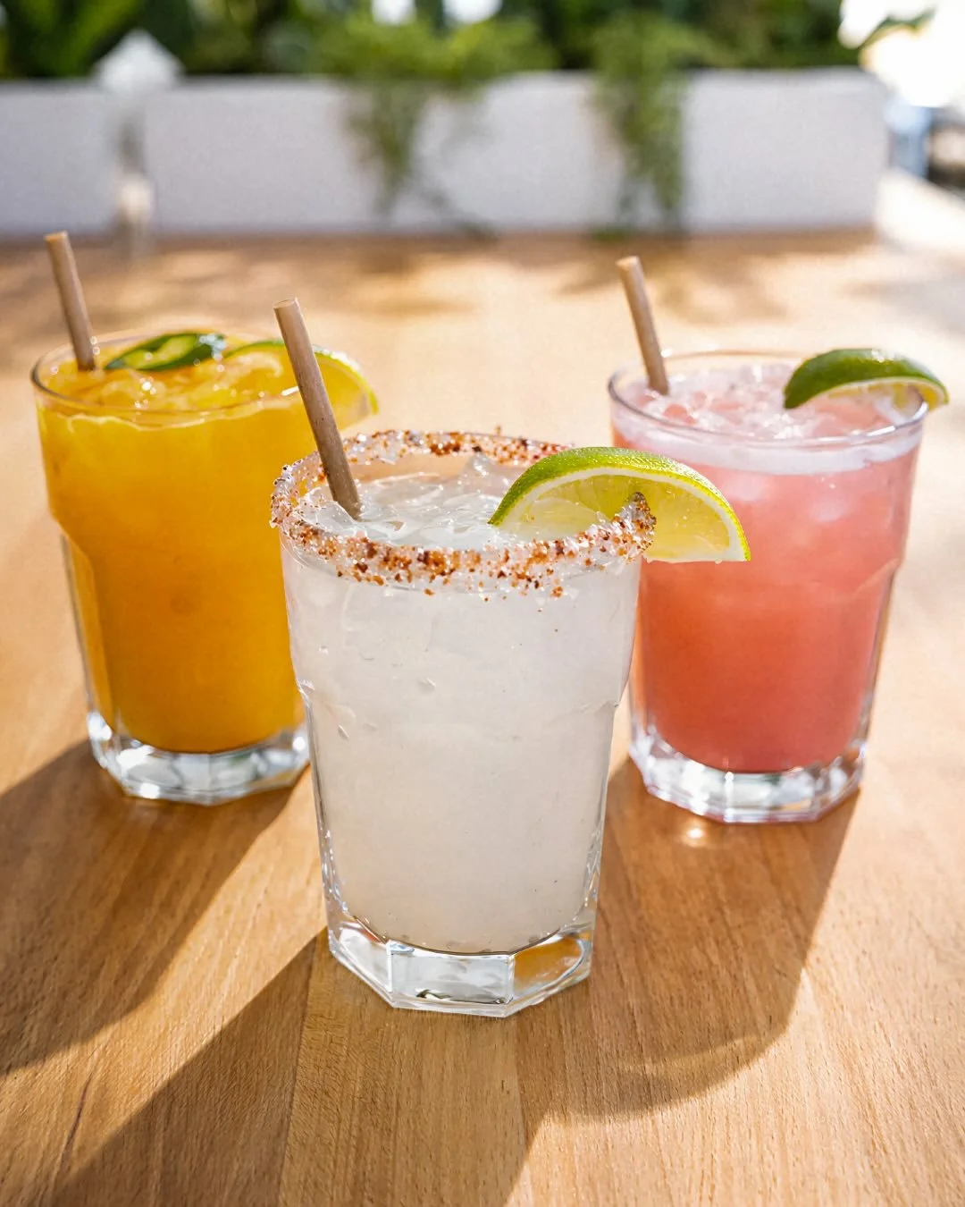 Salsa trio? Nah&hellip; Margarita trio 🍹🔥

Pick your flavor, grab your crew, and let&rsquo;s get into it. 

Tag the two you&rsquo;re sharing these with 👇