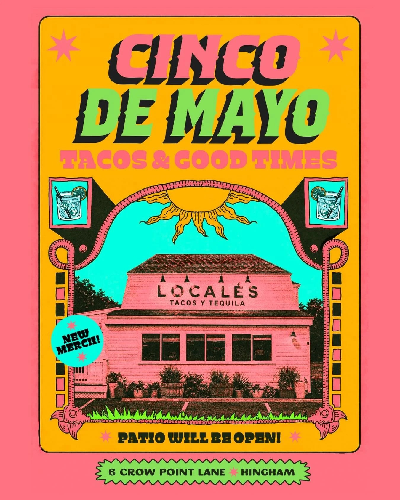 Cinco de Mayo loading&hellip; 🌮⏳ it&rsquo;ll be here before we know it.

We&rsquo;re turning it ALL the way up Tuesday, May 5th. 

Patio open, drinks flowing, tacos flying.

Sun out, vibes loud&hellip; you already know where to be ☀️🍹🔥