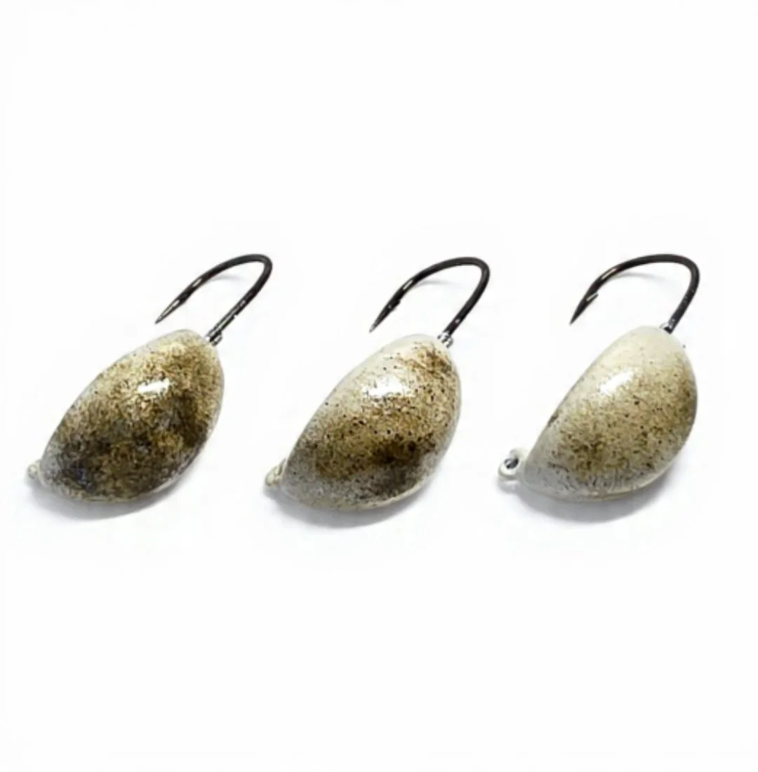 White 3/4oz - 3/0 Sheep head Hooks