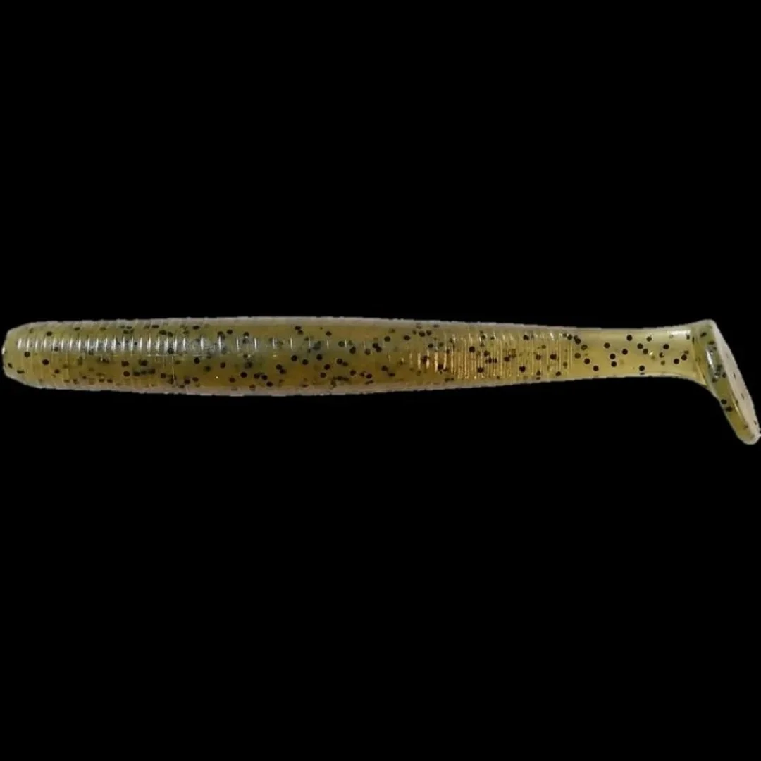 green pumpkin paddle tail worm for small mouth and largemouth bass fishing limit out lures