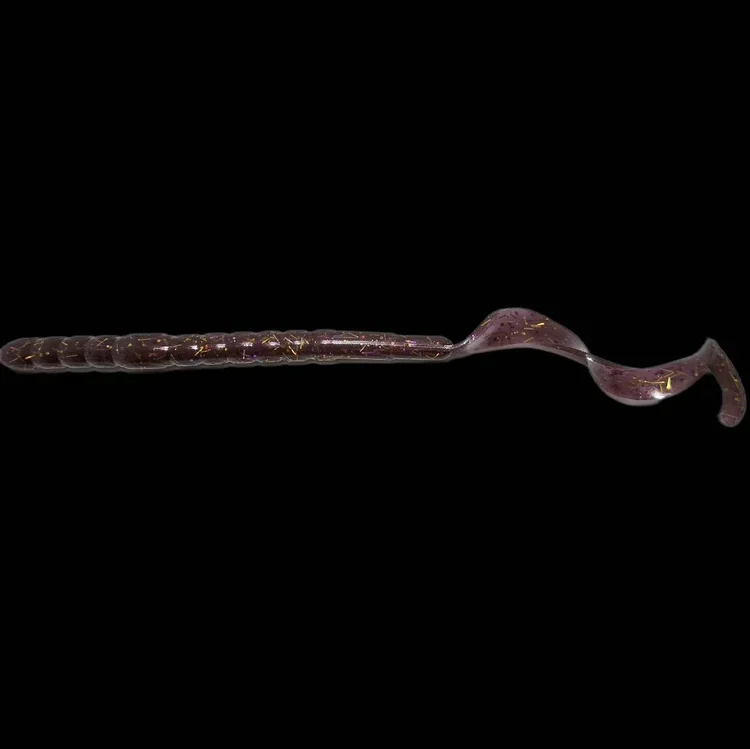 10 inch burgundy legend ribbon tail worm limit out lures