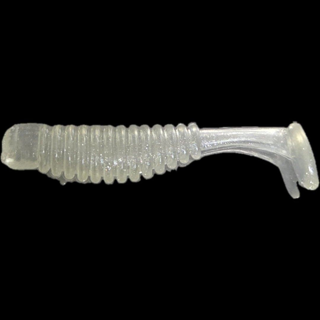 The Shad-X 2-Inch Ribbed Shad Micro-Paddle Tail Swimbait