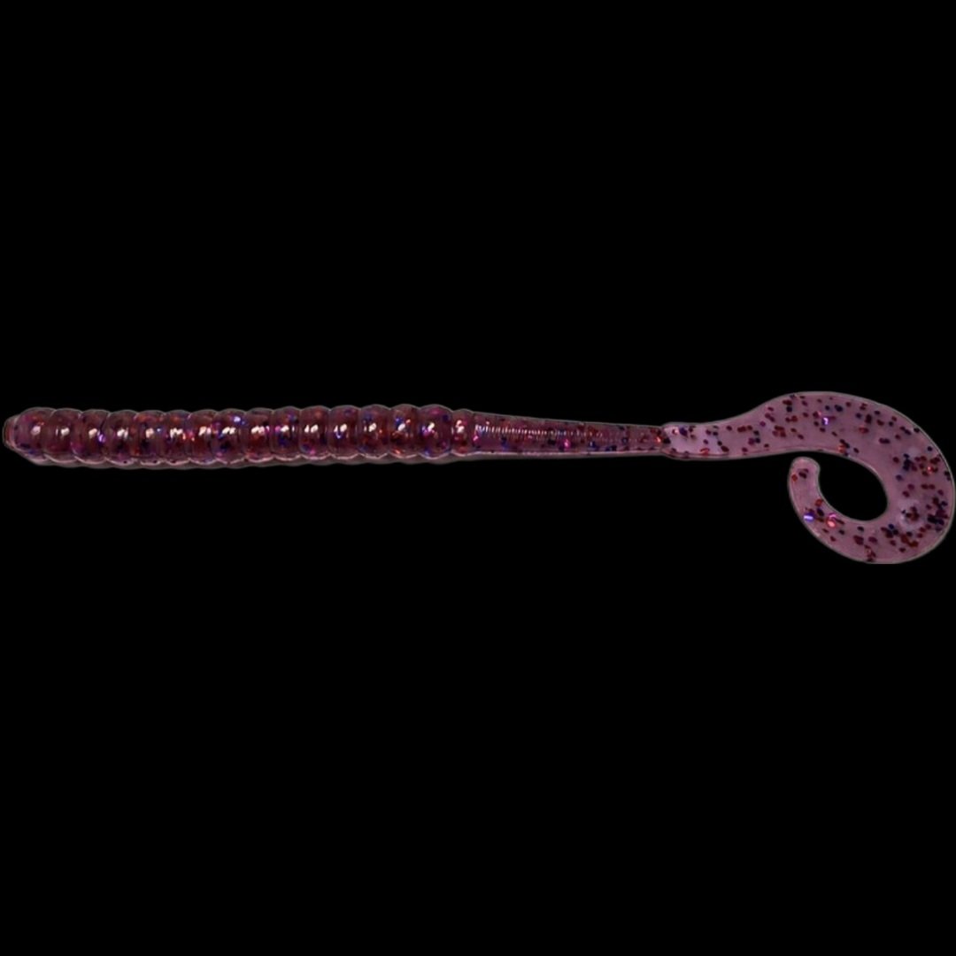 5.5" Curly-tail Worms - Premium Freshwater Fishing Bait