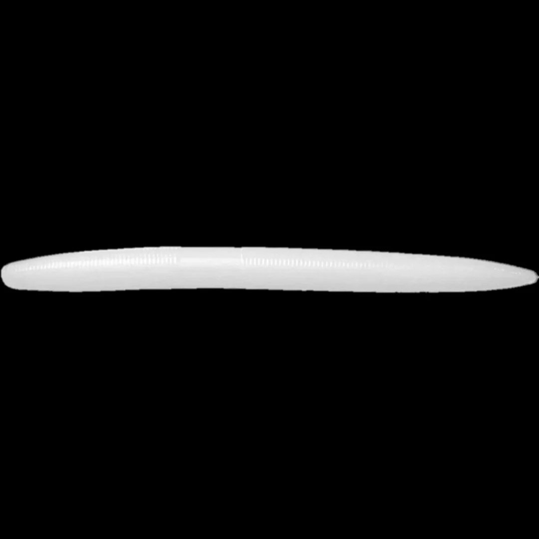 ultra white 5 inch stick worm for ultimate bass fishing adventure