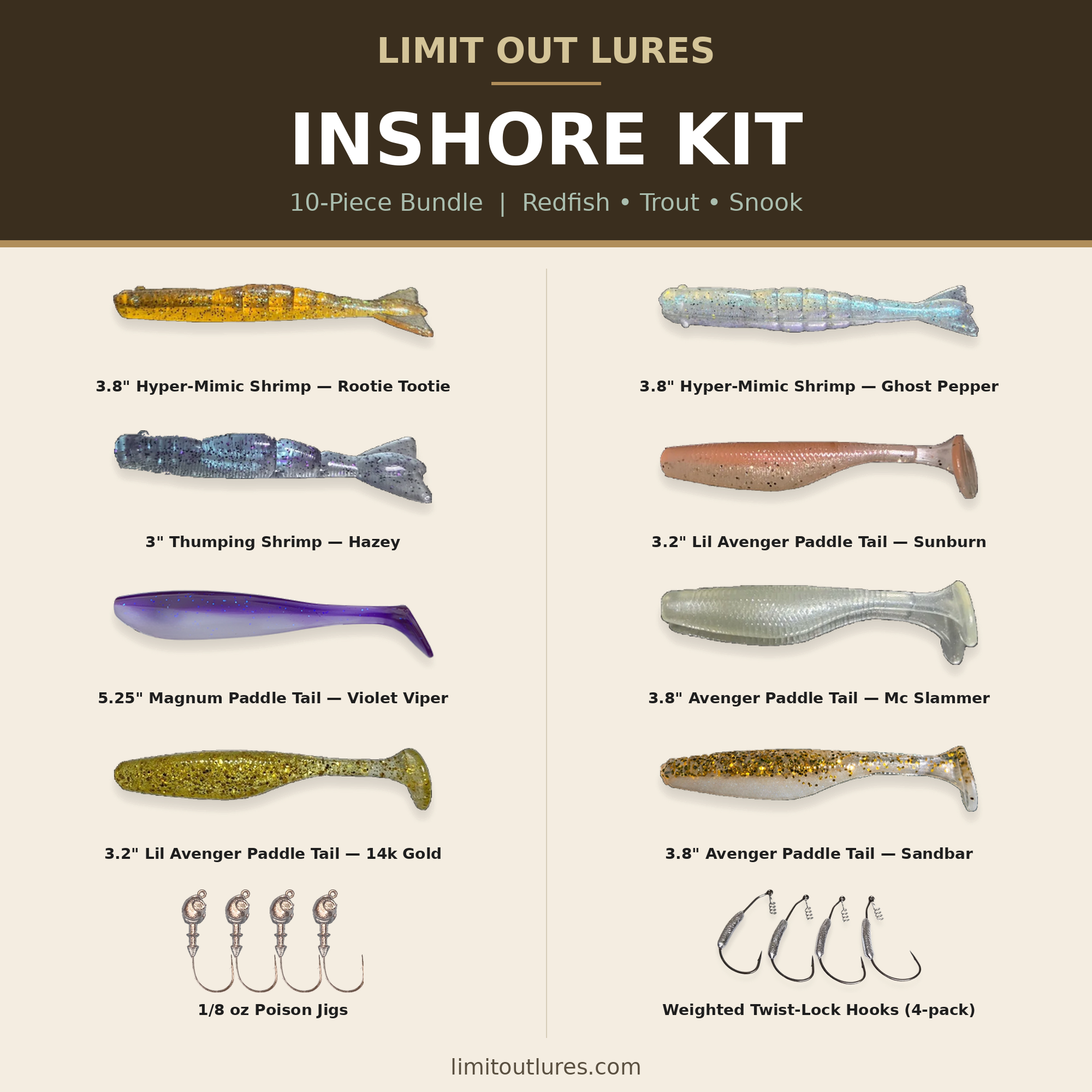 Limit Out Lures | Inshore Starter Kit BUNDLE