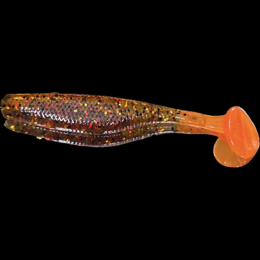 oktoberfest 3.8" soft plastic paddle tail limit out lures