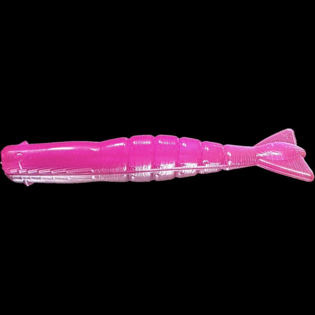 Neon-pink-limit-out-lures-3.8inch-hyper-mimiic-shrimp