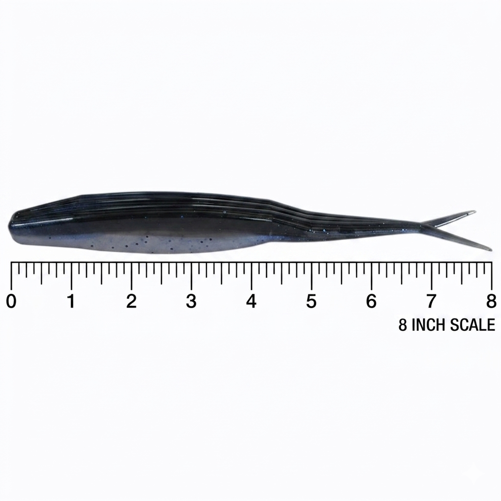 8" Split-Tail Shad Jerk Bait : Oversized Profile
