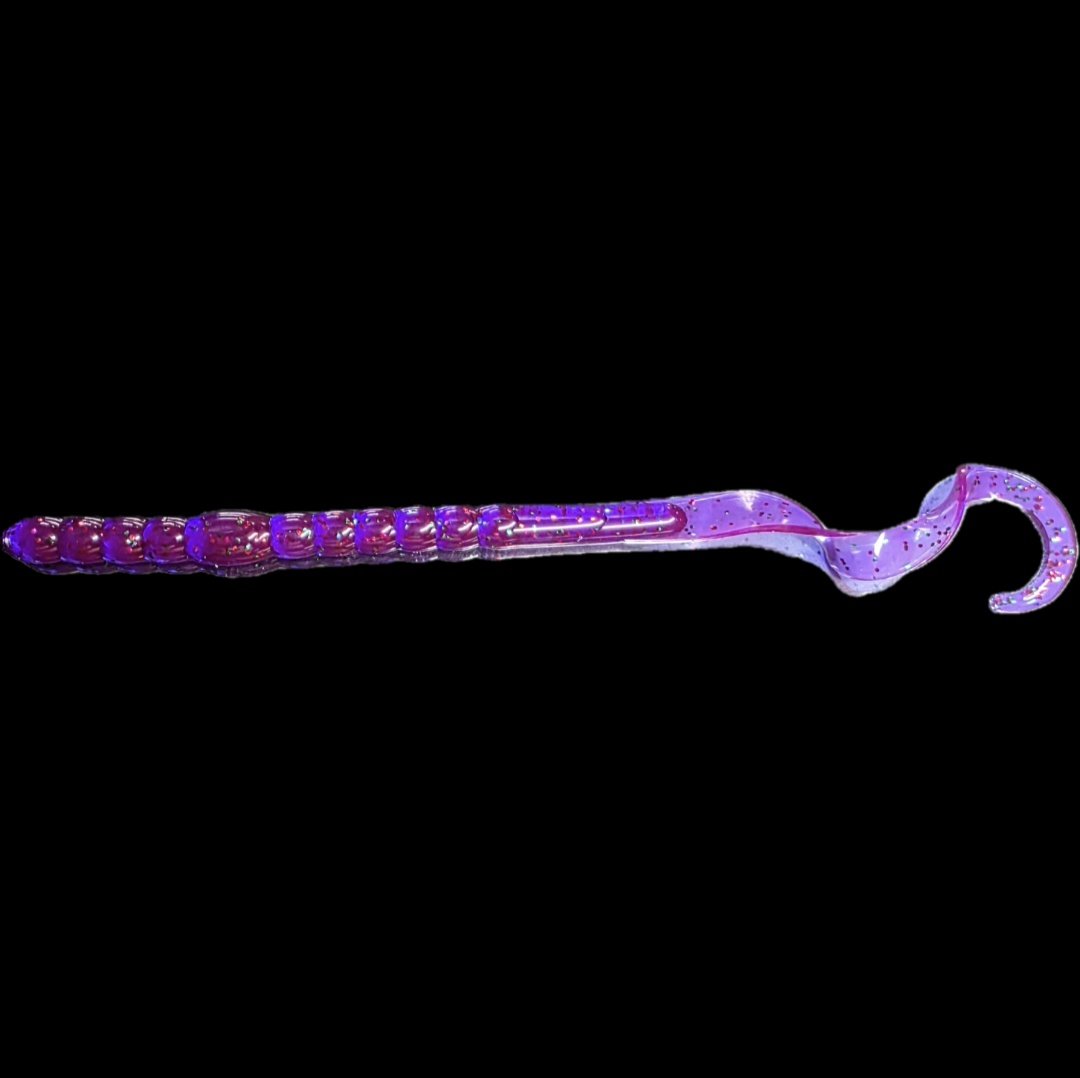 June-bug-10inch-legend-curlytail-worm-bass-magnet-custom-by-limit-out-lures