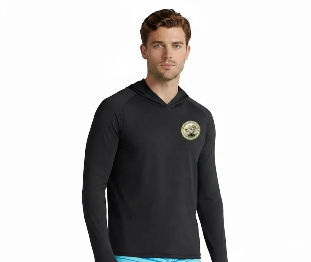 Men's Backwater Hooded Shirt with Long Sleeves, UPF 50+