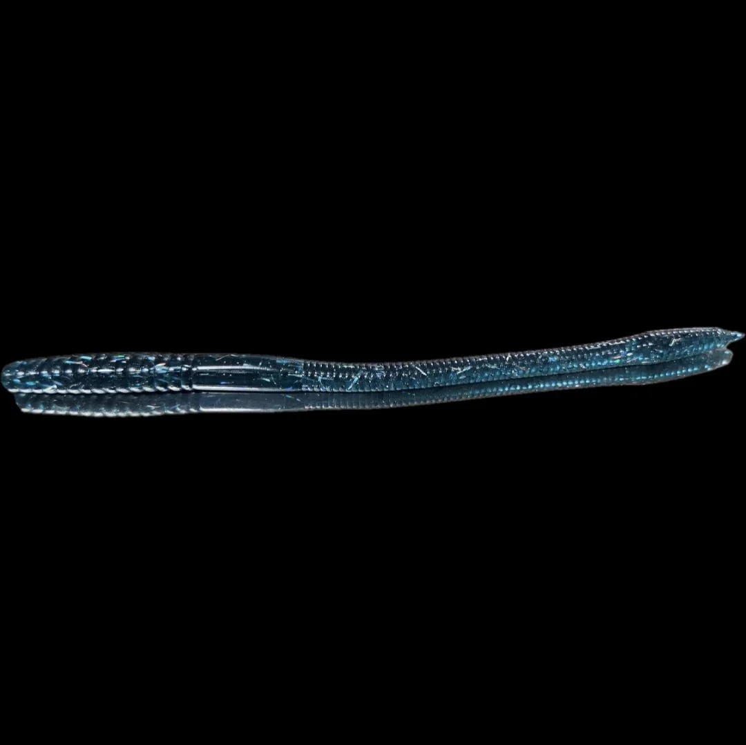 Midnight-blue-6-inch-trick-worm-for-catching-bass-limit-out-lures