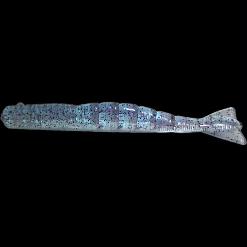 3.8" Hyper-Mimic Soft Plastic Shrimp: Intense Thumping Action