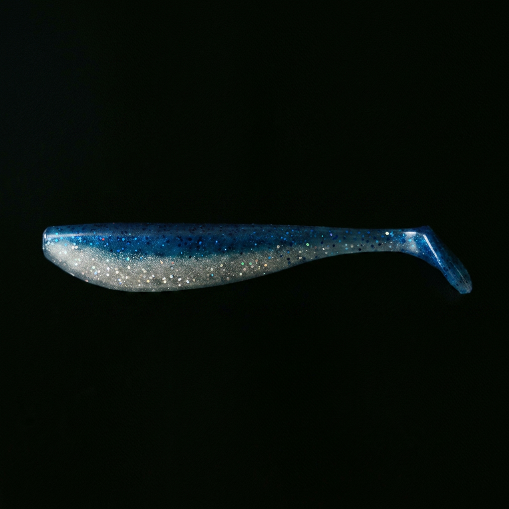 5.25-inch-blue- silver mullet-custom-soft-plastic-bait-limit-out-lures
