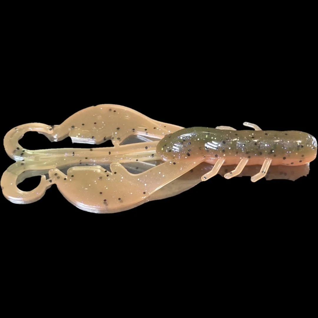 Green and natural color crawler bass bait instant strike trailer bait limit out lures