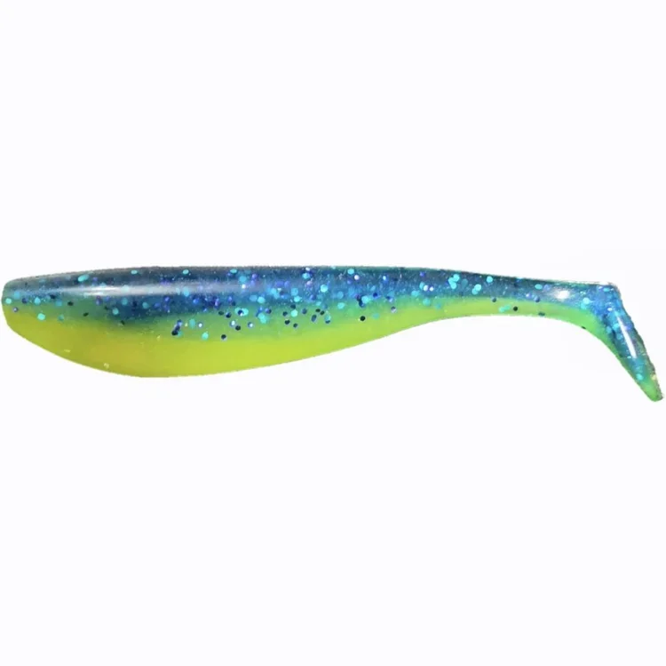 DIsco Dolphin Swimbait Green Yellow Mahi paddletail.webp