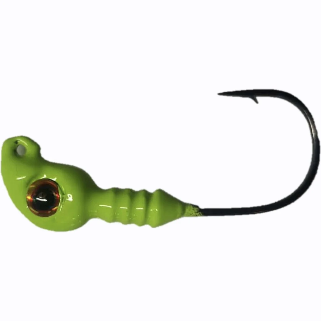 Chartreuse  Jig Head Hooks