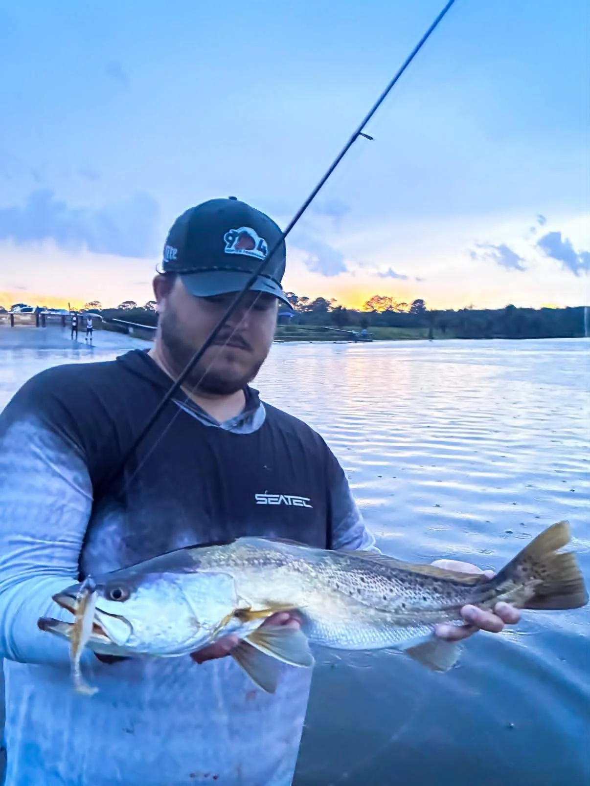 Large-trout-caught-in-St-Augustine-Florida-using-limit-out-lures-sandbar-3.8-paddletail