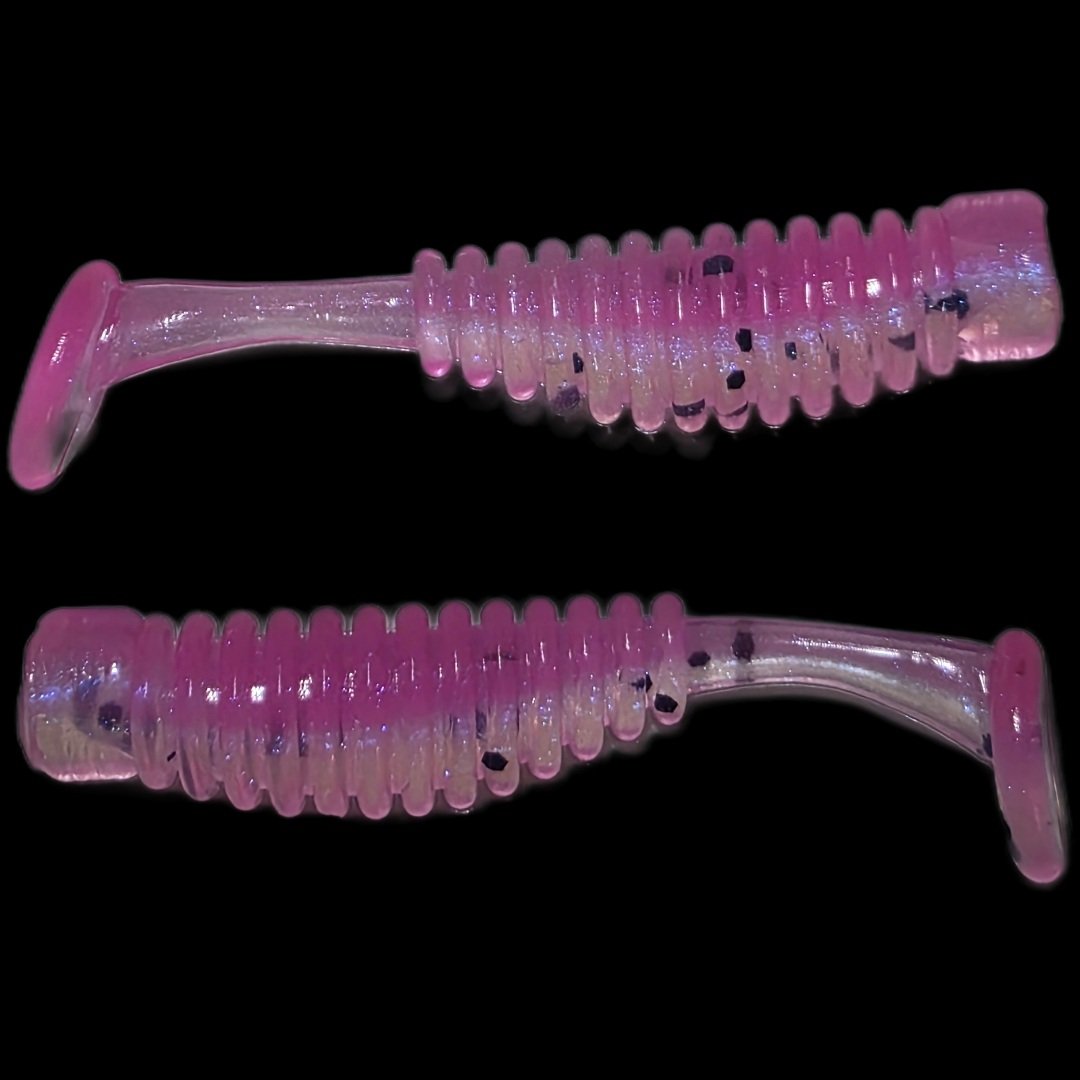 The Shad-X 1.8-Inch Ribbed Shad Micro-Paddle Tail Swimbait