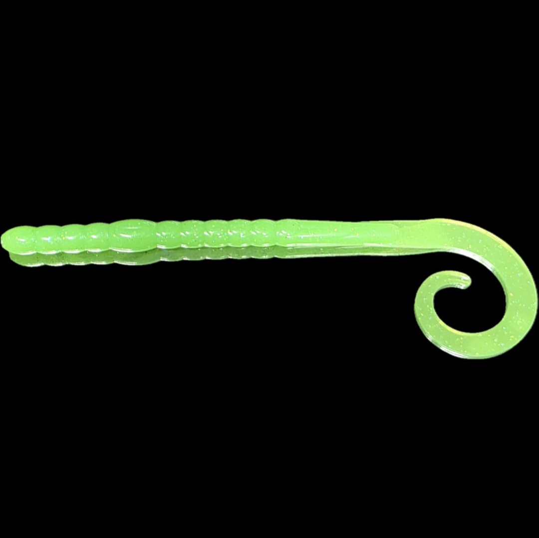 ElectricLime-10inch-legend-worm-curly-tail-limit-out-lures