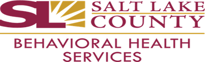 Salt Lake County Behavioral Health Services logo with text and stylized design