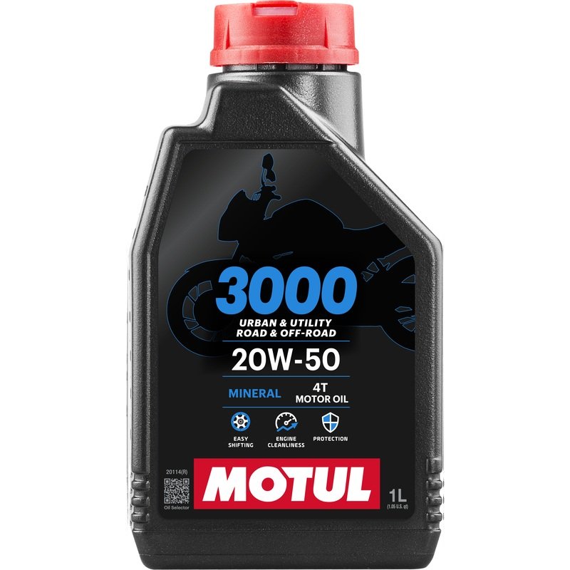 Motul 20W50 mineral engine oil - 1 litre